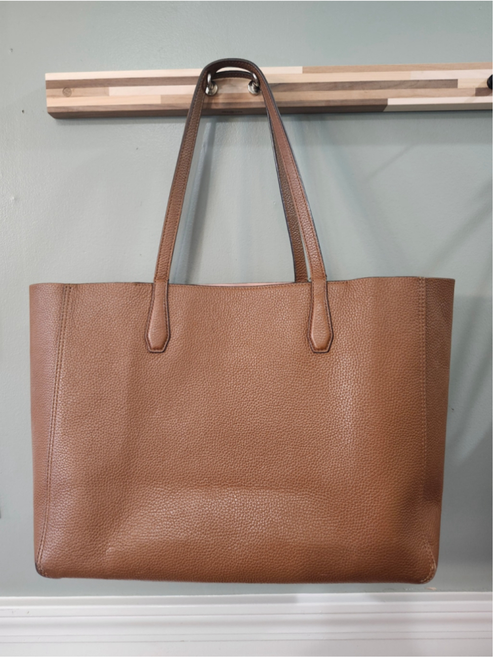 Tory Burch Brown Leather Tote Bag, One Size - Picture 3 of 12